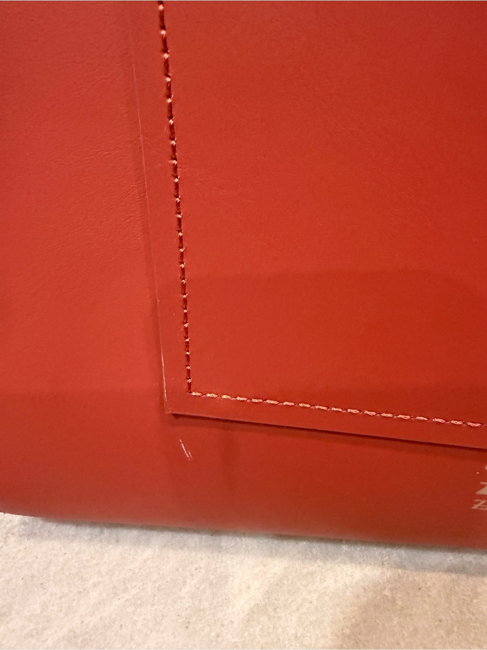 ZAC Zac Posen Eartha Leather Satchel Red Terracotta Gold Hardware - Picture 12 of 16